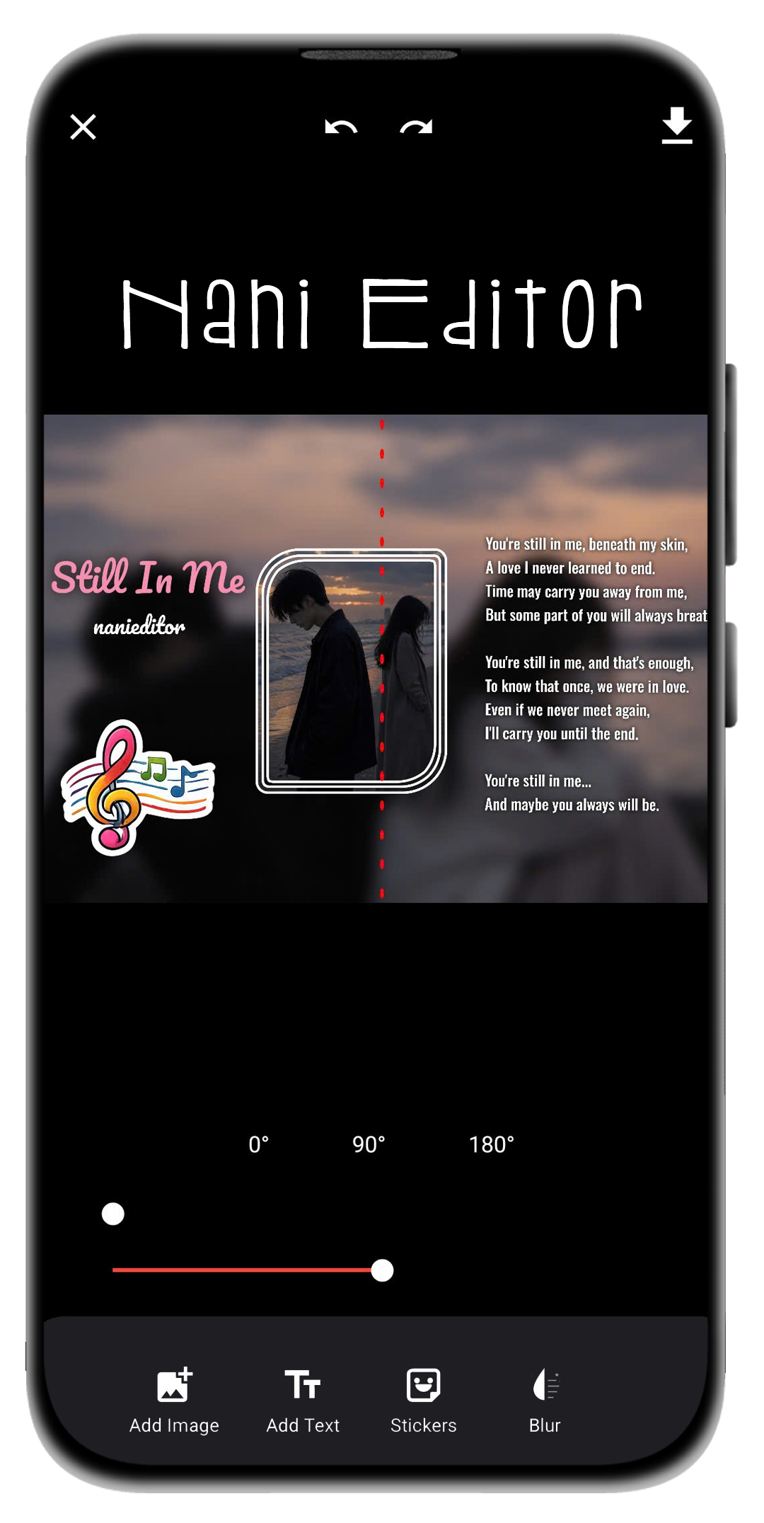 Nani Editor app screenshot